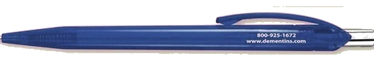 Regal Blue Montreux pen with dementins.com imprint